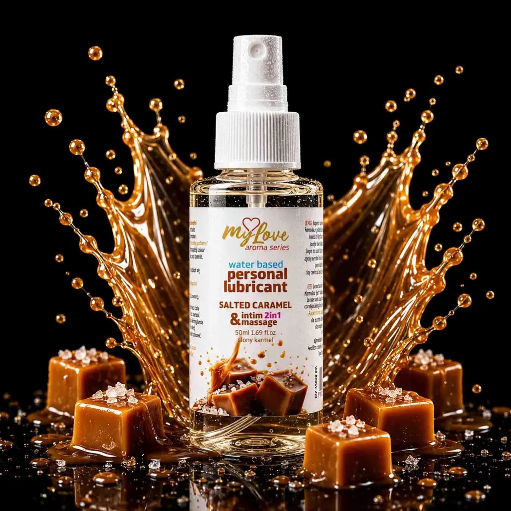 Лубрикант Boys Of Toys MyLove Aroma Series IntimMassage Salted Caramel 2в1 та масажний гель, 50 мл - фото 2