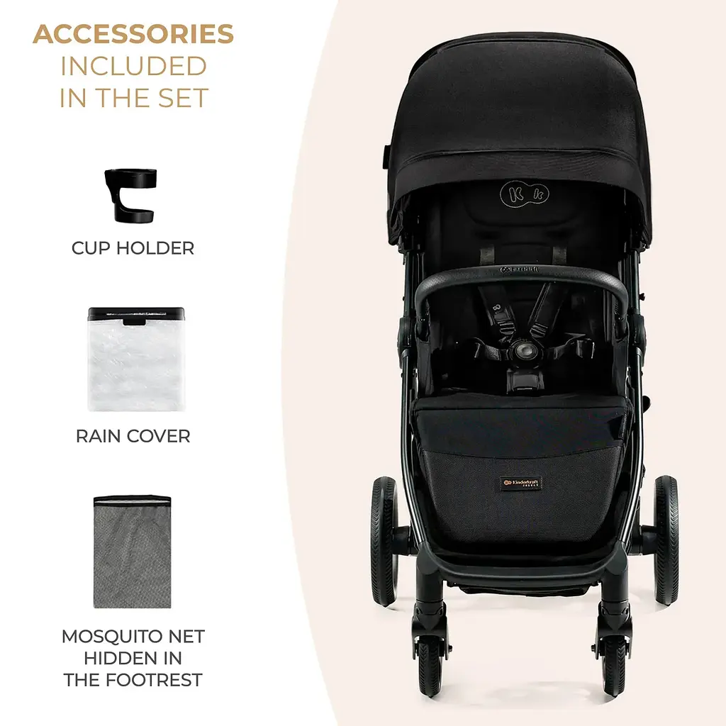 Прогулянкова коляска Kinderkraft Mitzy Ink Black (KSMITZ00BLK0000) - фото 6