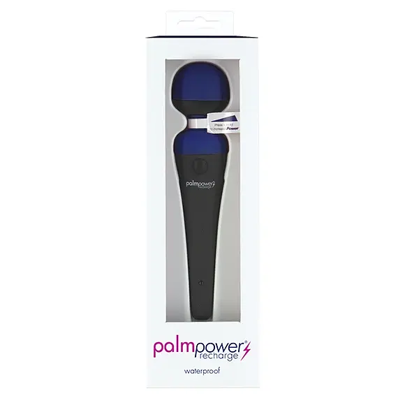 Вібромасажер Palm Power Recharge Massage Wand, 18.8 см (синій) - фото 6