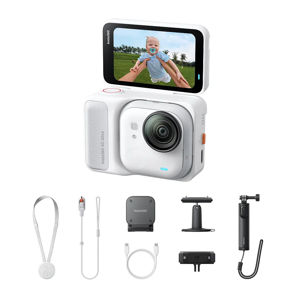 Екшн-камера Insta360 GO Ultra Creator Bundle (Arctic White) - фото 3