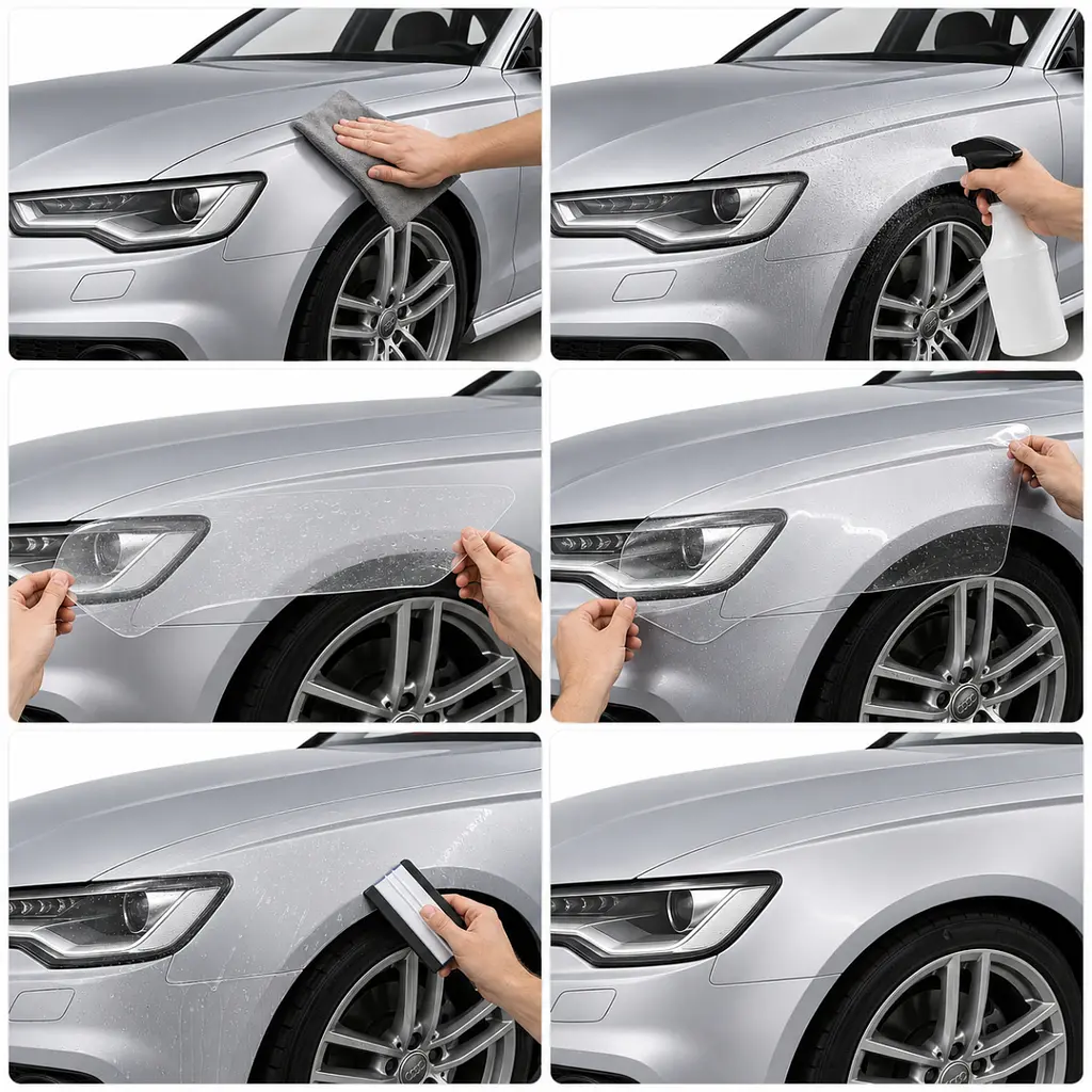 Антигравійна захисна бронеплівка за лекалами для Audi A6 C7 2011-2018 - повний кузов - фото 2