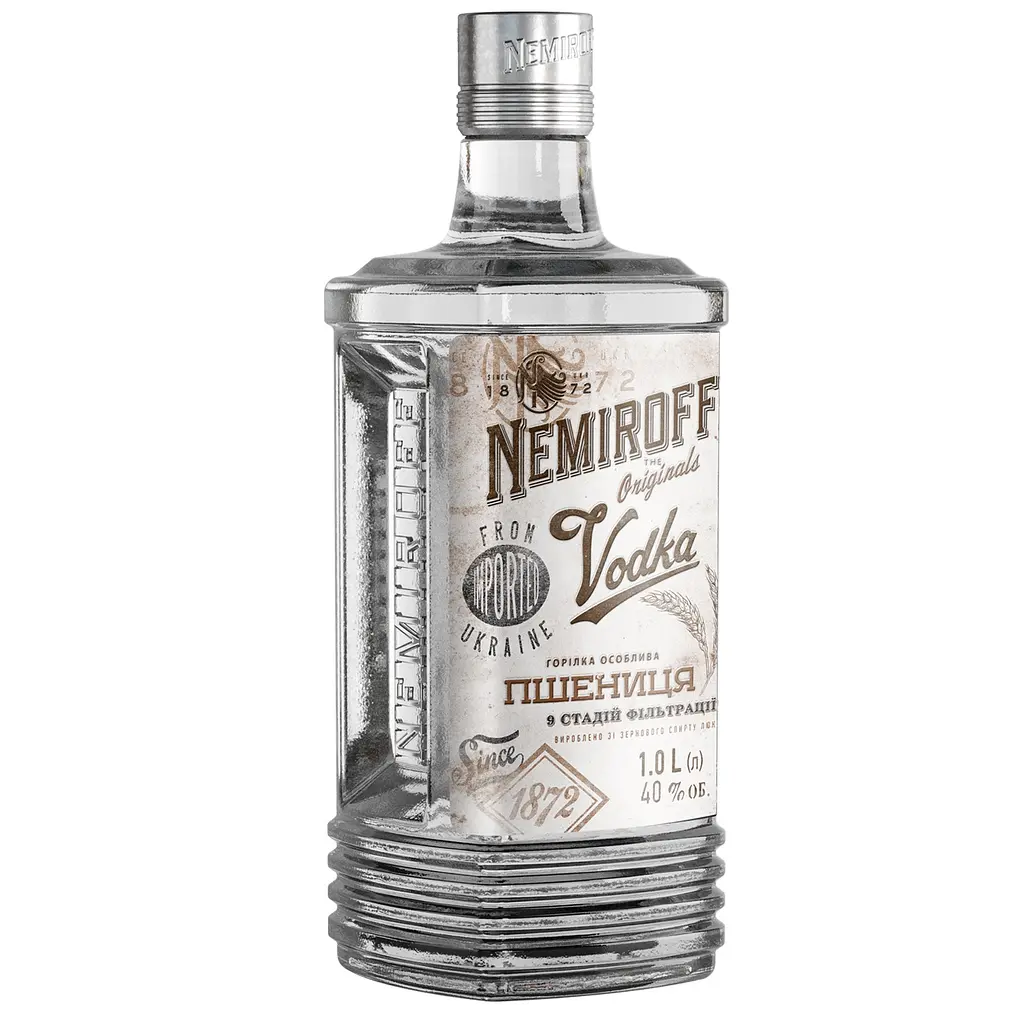 Водка особенная Nemiroff Originals Пшеница украинская отборная 40% 1 л (910055) - фото 3