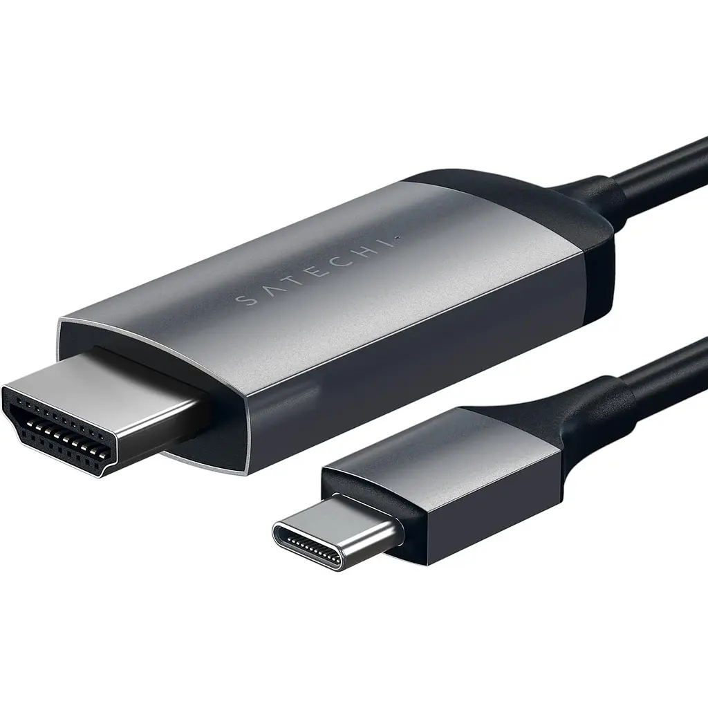 Кабель USB-C to 4K HDMI Satechi Cable Space Gray 1.8 м (ST-CHDMIM) - фото 4