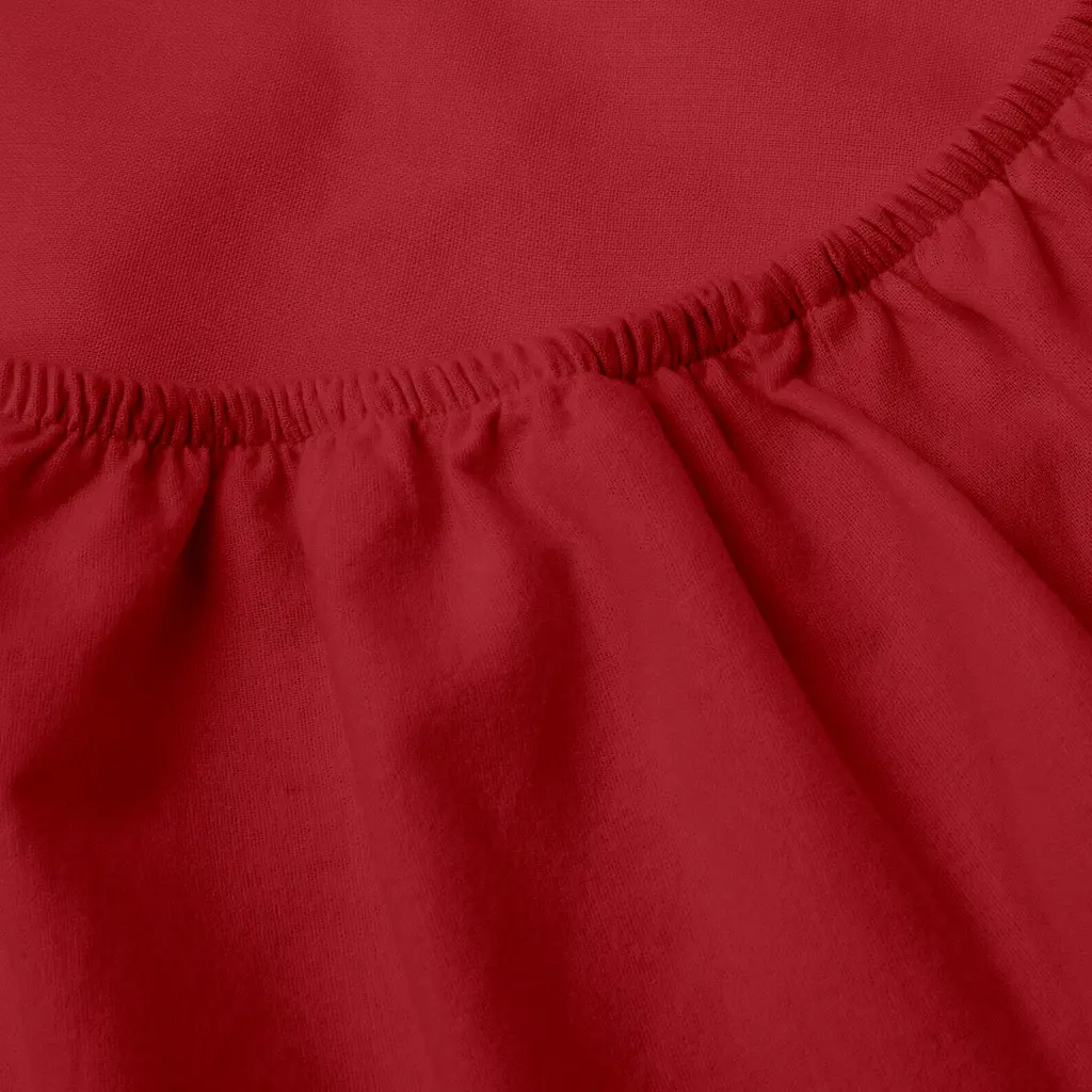 Простирадло фланель на резинці для коляски та люльки Cosas Burgundy 40х80х5 см (Flannel_55Burgundy_FittedStroller_40х80) - фото 2