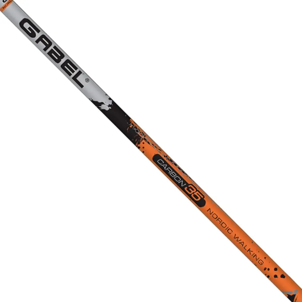 Палиці для скандинавської ходьби Gabel X-1.35 Black/Orange 125 (7008361141250) фіксованої довжини - фото 3