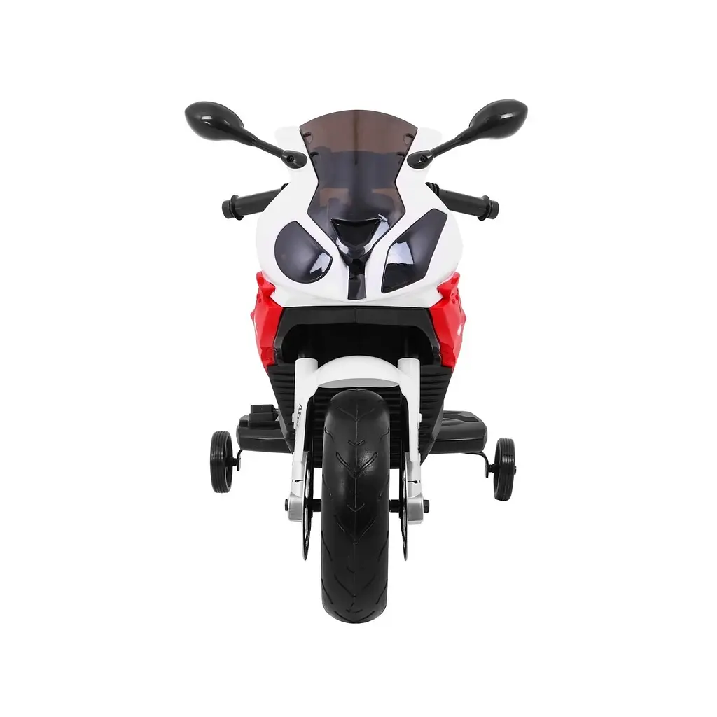 Електромотоцикл із допоміжними колесами Ramiz S1000 RR 12 В, червоний (PA.JT528.CR) - фото 3