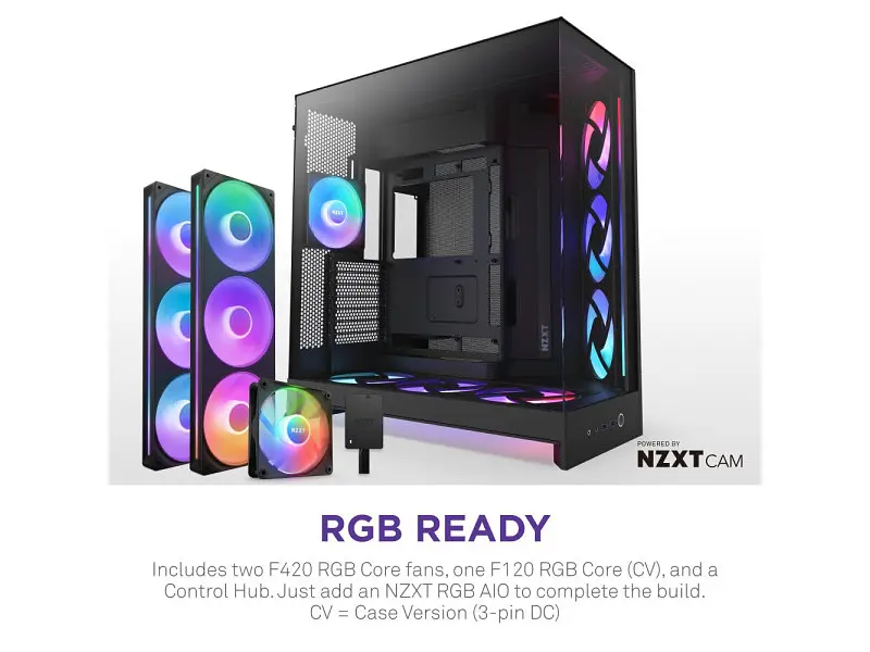 Корпус NZXT H9 Flow RGB+ Black (CM-H92FB-P1) - фото 4
