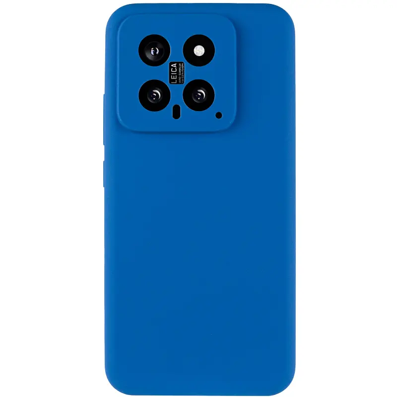 Чохол Silicone Cover Ummi Lakshmi Full Camera (AA) для Xiaomi 14 Синій / Navy Blue - фото 2