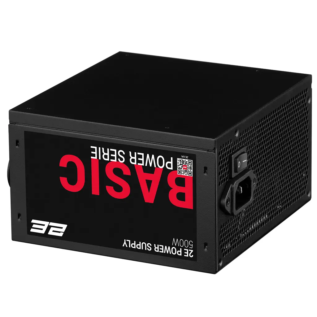 2E Блок живлення Basic Power (500W), 80%, 120мм, 1xMB 24pin(20+4), 1xCPU 8pin(4+4), 3xMolex, 4xSATA, 2xPCIe 8pin(6+2) - фото 5