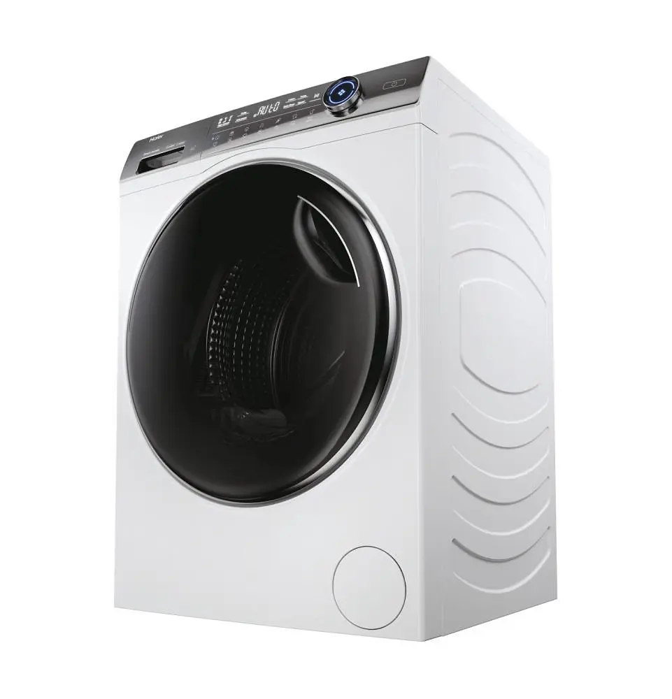 Haier Пральна машина фронтальна, 12кг, 1400, A+++, 60см, дисплей, пара, інвертор, люк чорний, прямий привід, білий - фото 4