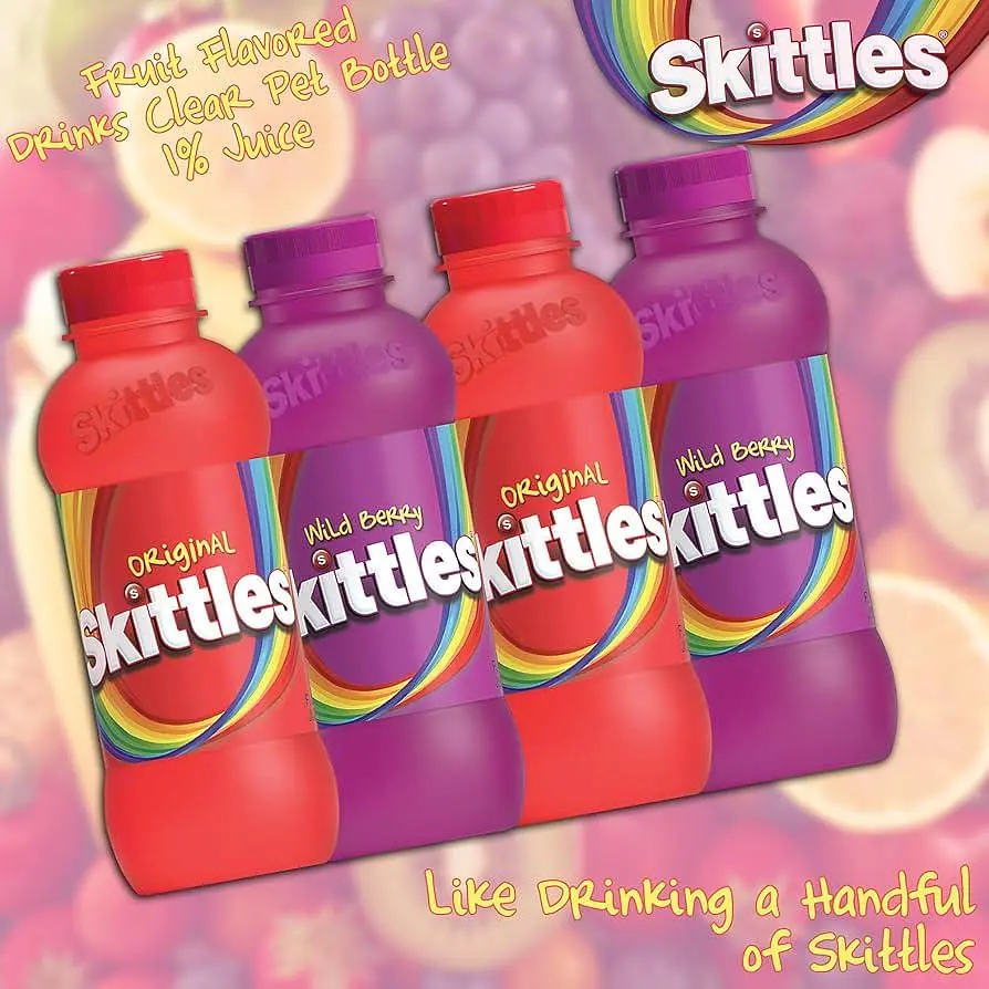 Напій Skittles Drink Wild Berry 414 мл - фото 6