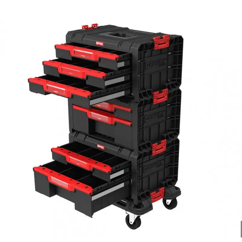 Набір ящиків Qbrick SYSTEM PRO DRAWER WORKSHOP SET 1 2.0 мобільна шафа 525x345x885 мм - фото 4