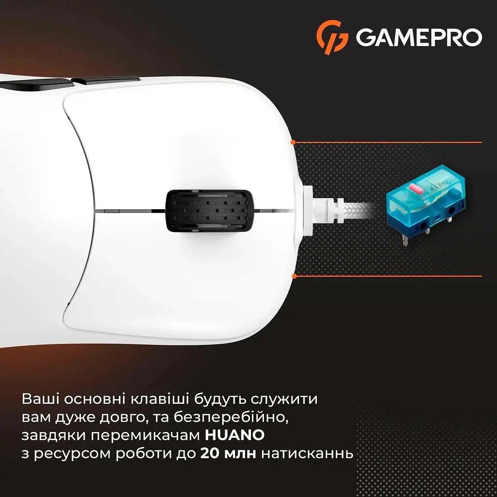 Миша GamePro GM690W White [126084] - фото 7