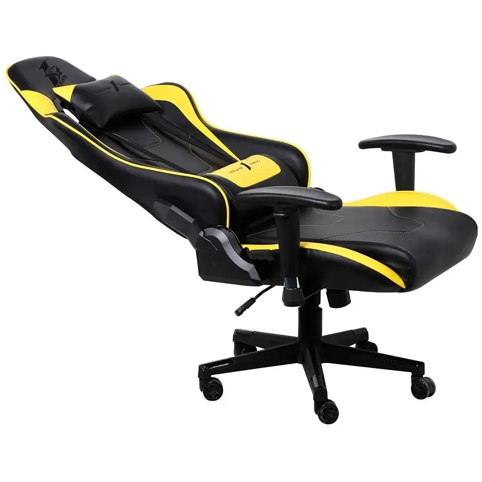 Крісло для геймерів 1stPlayer FK2 Black/Yellow - фото 3