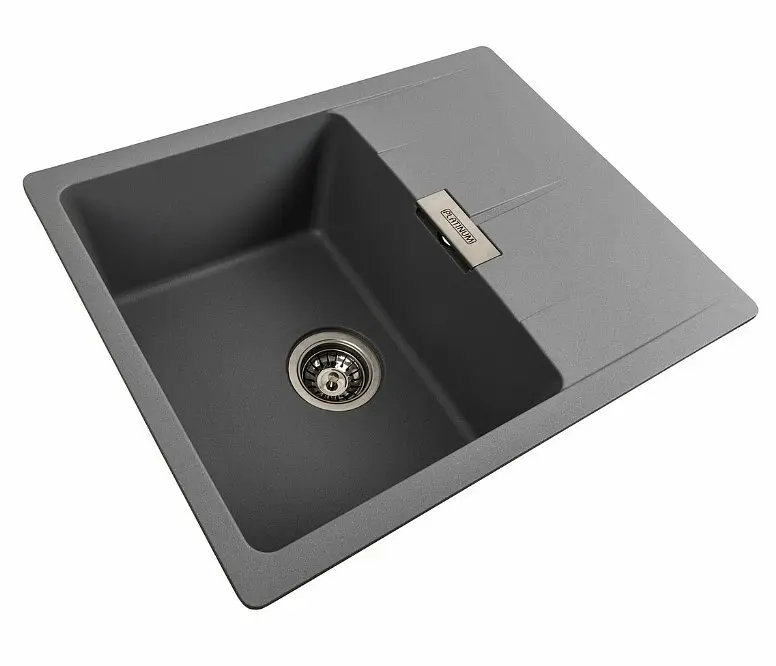 Кухонна мийка Platinum 6250 ZIRKONE Сірий металік (SP000040792) - фото 5