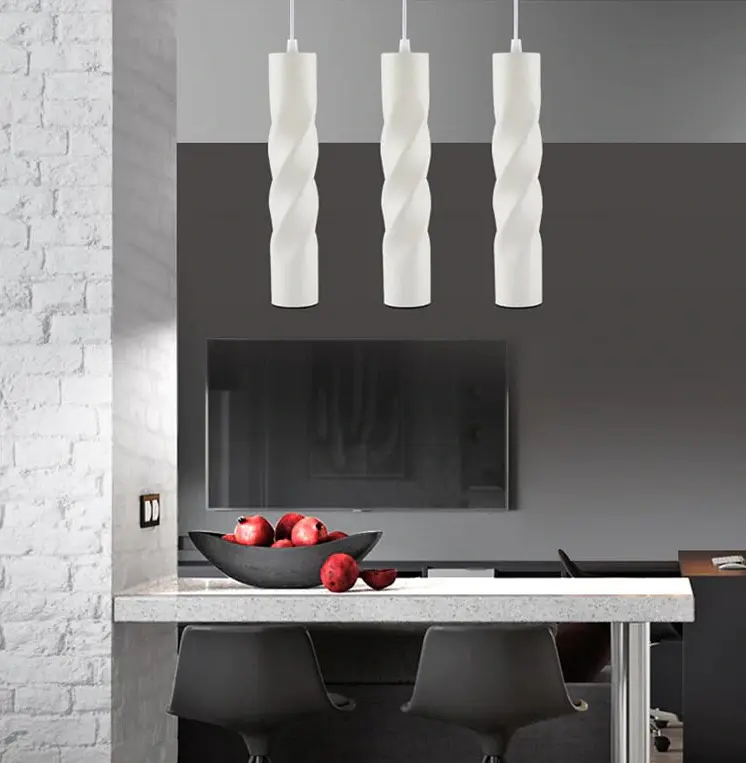 Люстра подвесная Brille тубус LED 5W WW WH (AL-702S/1) - фото 6