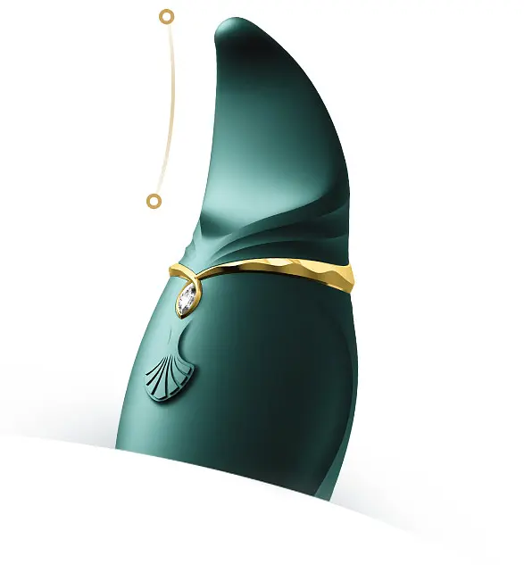 Вибратор для клитора Zalo Hero 14.6 см зеленый - фото 6