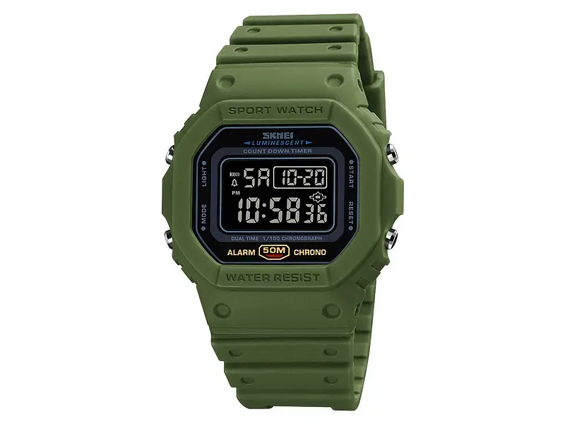 Наручний годинник чоловічий 1628 Military-Black Skmei acs0030668 - фото 2