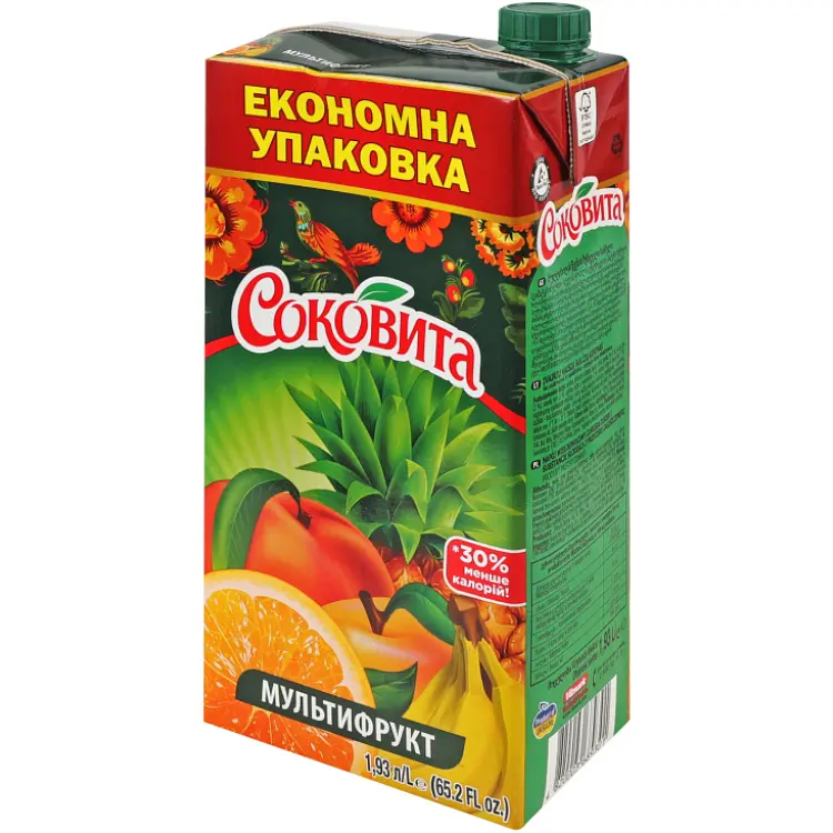 Напій соковий Соковита Мультифруктовий 1.93 л - фото 2
