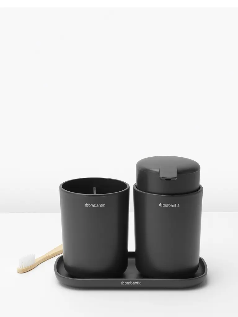 Набір Brabantia ReNew для ванної кімнати 3 предмети темно-сірий (280368) - фото 3