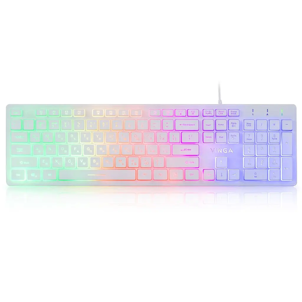 Клавіатура Vinga (KB410 White)