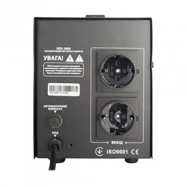 Стабілізатор напруги Gemix RDX-2000, 2000 VA (1400 Вт), вход. напряжение 140-260В, вих напряжение 220В ± 10% (RDX-2000) - фото 3