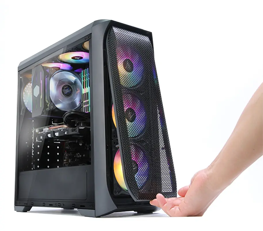 Zalman Корпус N5 MF, без БП, 1xUSB3.0, 2xUSB2.0, 4x120mm RGB fans, Acrylic Side Panel, ATX, черный - фото 2