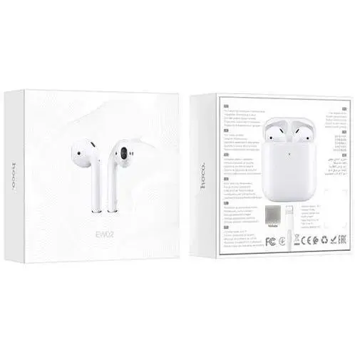 Беспроводная гарнитура Hoco ES49 (EW02) AirPods белая блютуз 5.0 - фото 4