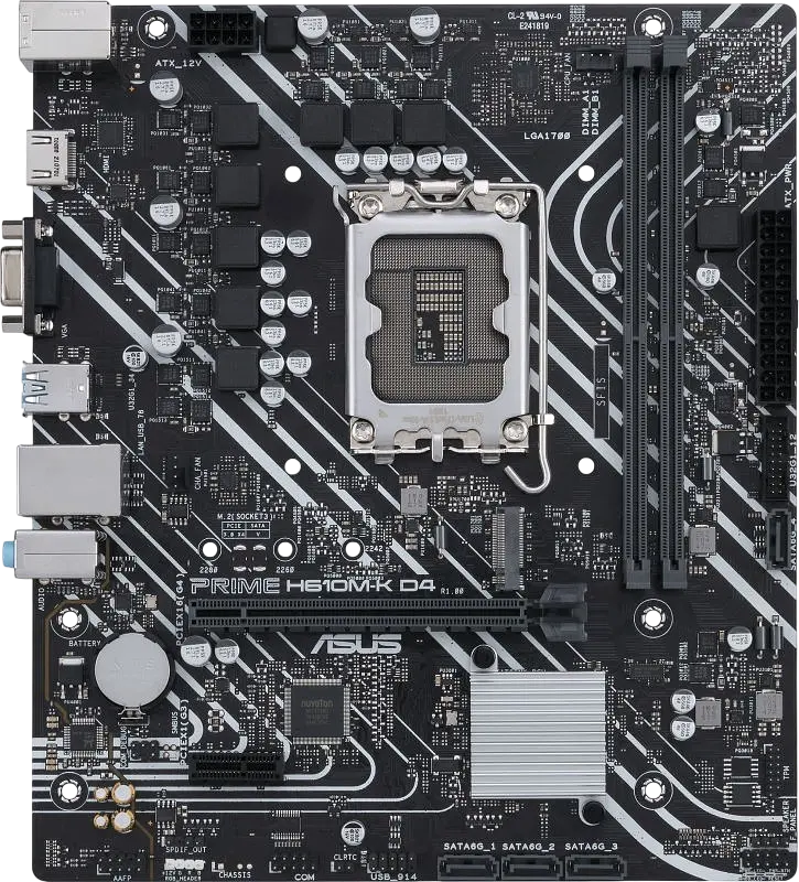 Материнська плата Asus H610M-K Prime D4 LGA 1700 (PRIME H610M-K D4) Б/В