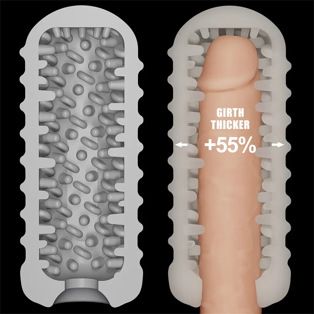 Мастурбатор Knights Ring Vibrating Dual Purpose Sleeve-Wavy - фото 7