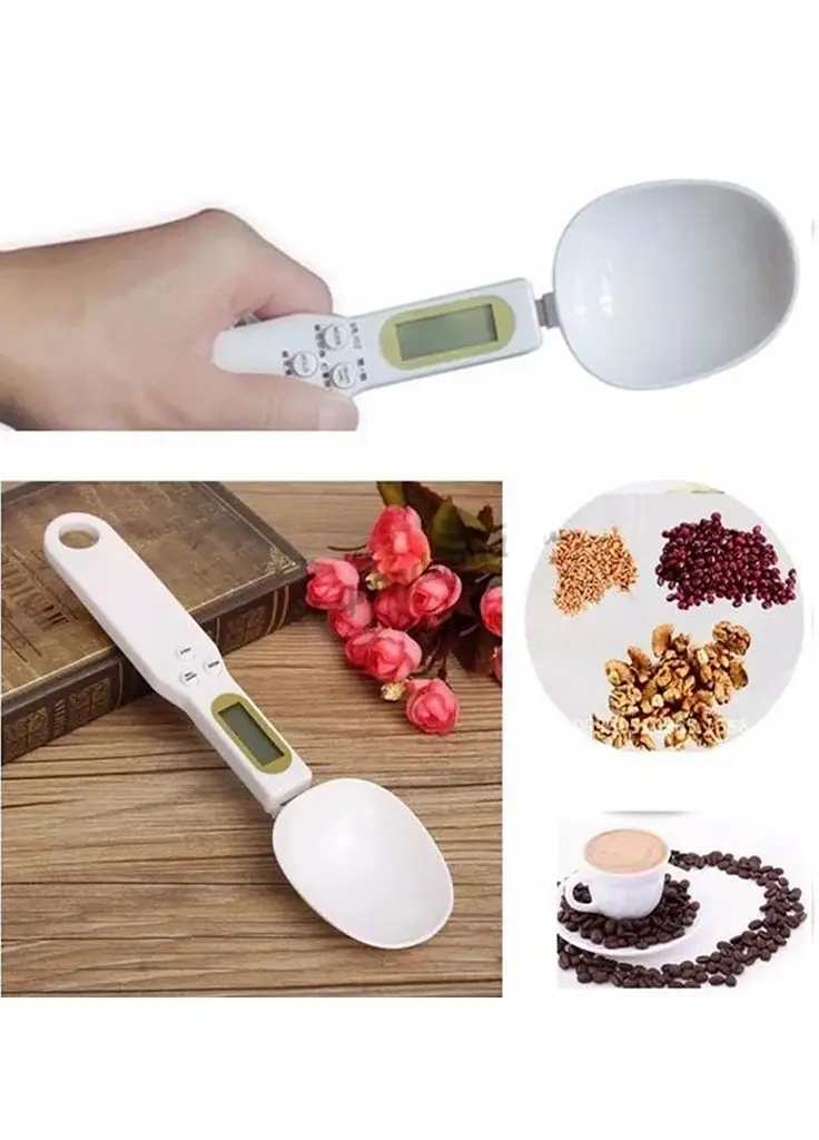 Електронна мірна ложка-ваги Digital Spoon Scale 23х6х2 см біла  - фото 7