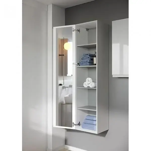 Пенал у ванну з дзеркалом Cersanit Moduo 40 см Сірий S929-019 30412 - фото 6