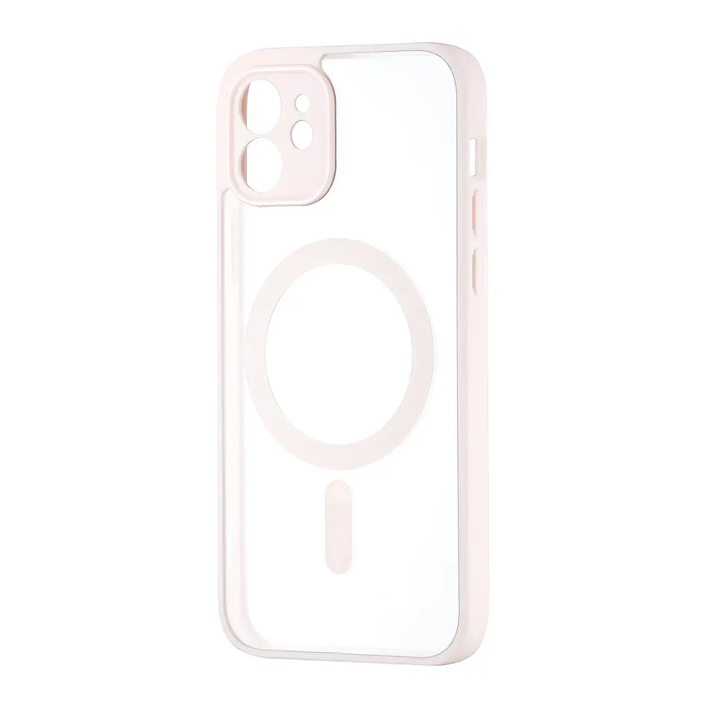 Чохол Color Edge with MagSafe (Protected Camera) iPhone 12 Pink