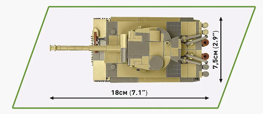 Конструктор дитячий танк PANZER VI TIGER I no. 131 COBI 2734 - фото 8