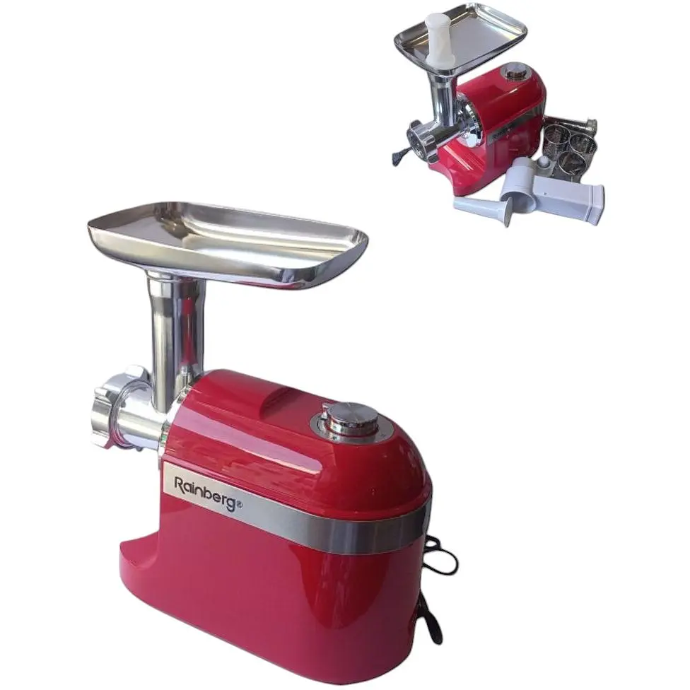 Електрична м'ясорубка Rainberg RB-2270 з високою продуктивністю до 3 кг/хв, низьким рівнем шуму і реверсом (44384-RB-2270_1991) - фото 5
