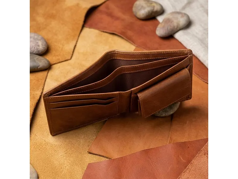 Чоловічий портмоне Cortina 5013 tan Рудий 12,5x9,5x1,5 см TONY PEROTTI acs0032485 - фото 6