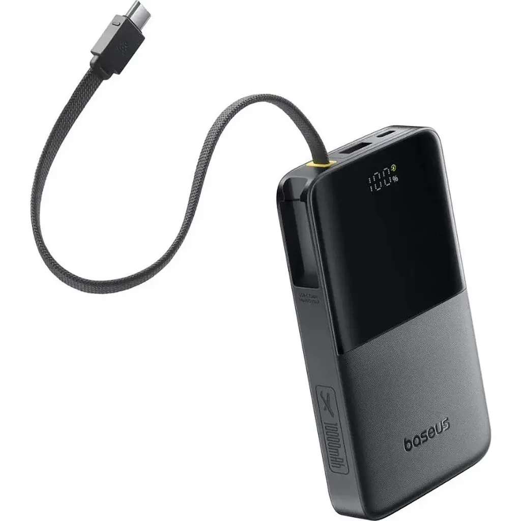 Зовнішній акумулятор Baseus EnerFill Bipow2 Pro 10000mAh 22.5W Black (E0027600) [153914] - фото 3