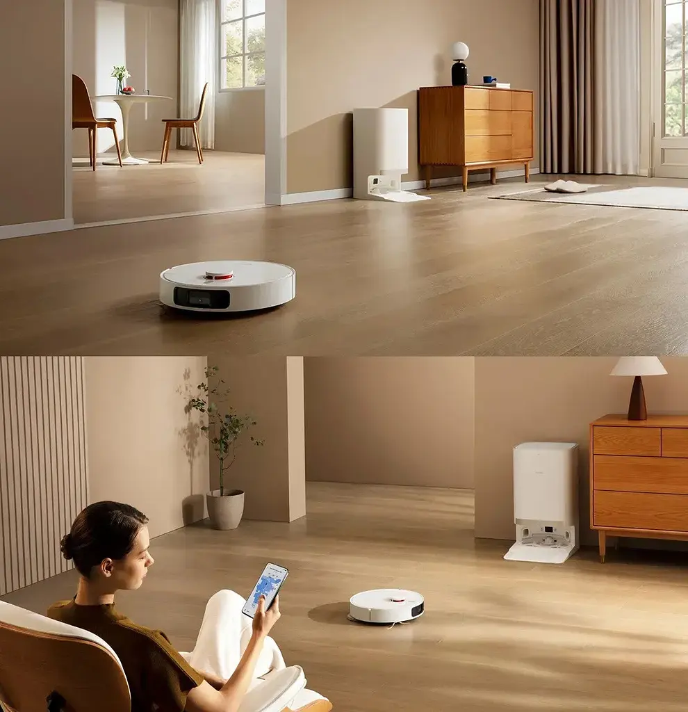 Робот-пилосос мийний + самоочищення Xiaomi Robot Vacuum X20+ (C102) білий - фото 8