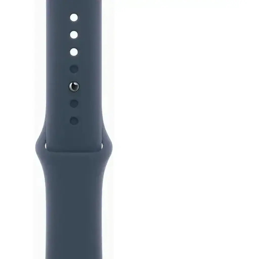 Apple Watch Series 9 GPS 45mm Silver Aluminium with Storm Blue Sport Band S/M MR9D3 - фото 4