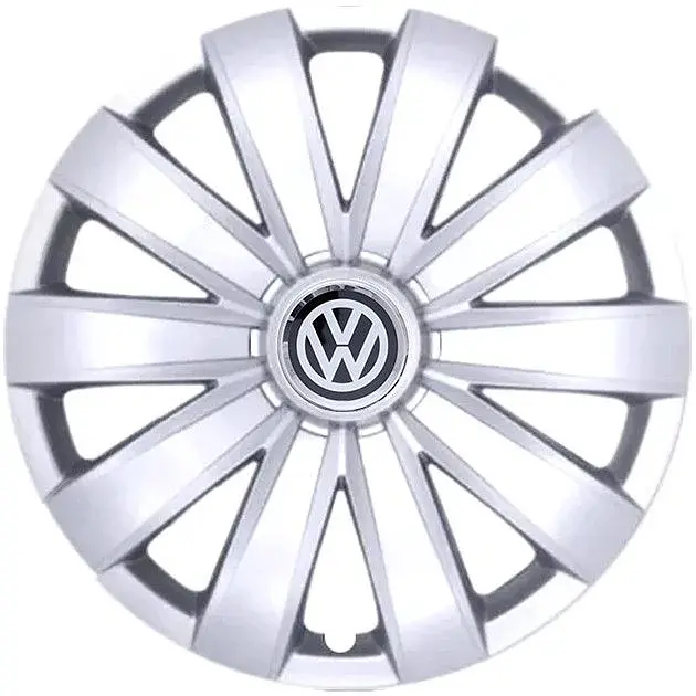 Ковпак колеса з емблемою Volkswagen SKS226 R14 сірий з логотипом на вибір 4 шт