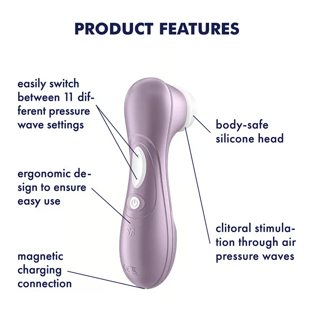 Вакуумний кліторальний стимулятор Satisfyer Pro 2 Violet - фото 5