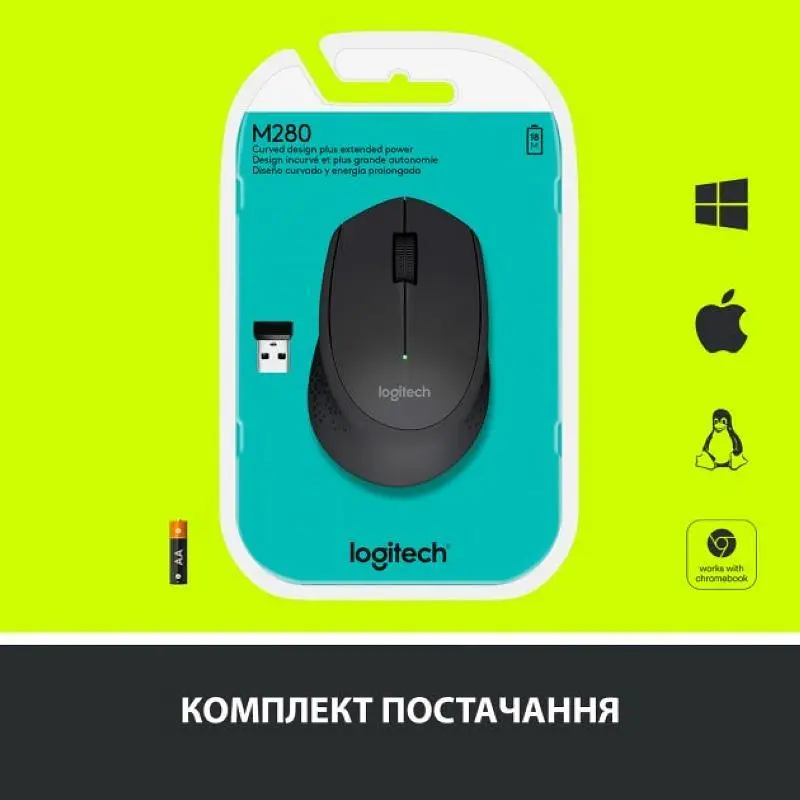Мышка Logitech M280 Wireless Black (910-004287) - фото 8