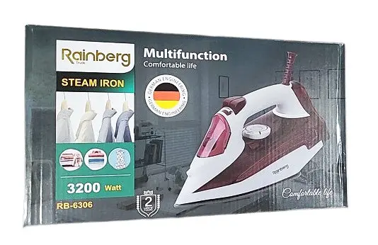 Парова праска Rainberg RB 6306 з керамічним покриттям - фото 8
