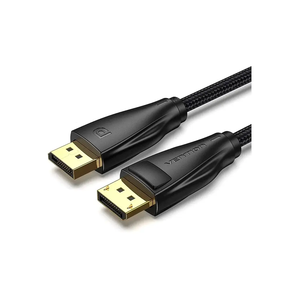 Кабель мультимедійний DisplayPort M to DisplayPort M 1.0m 8K60Hz black Vention (HCCBF)