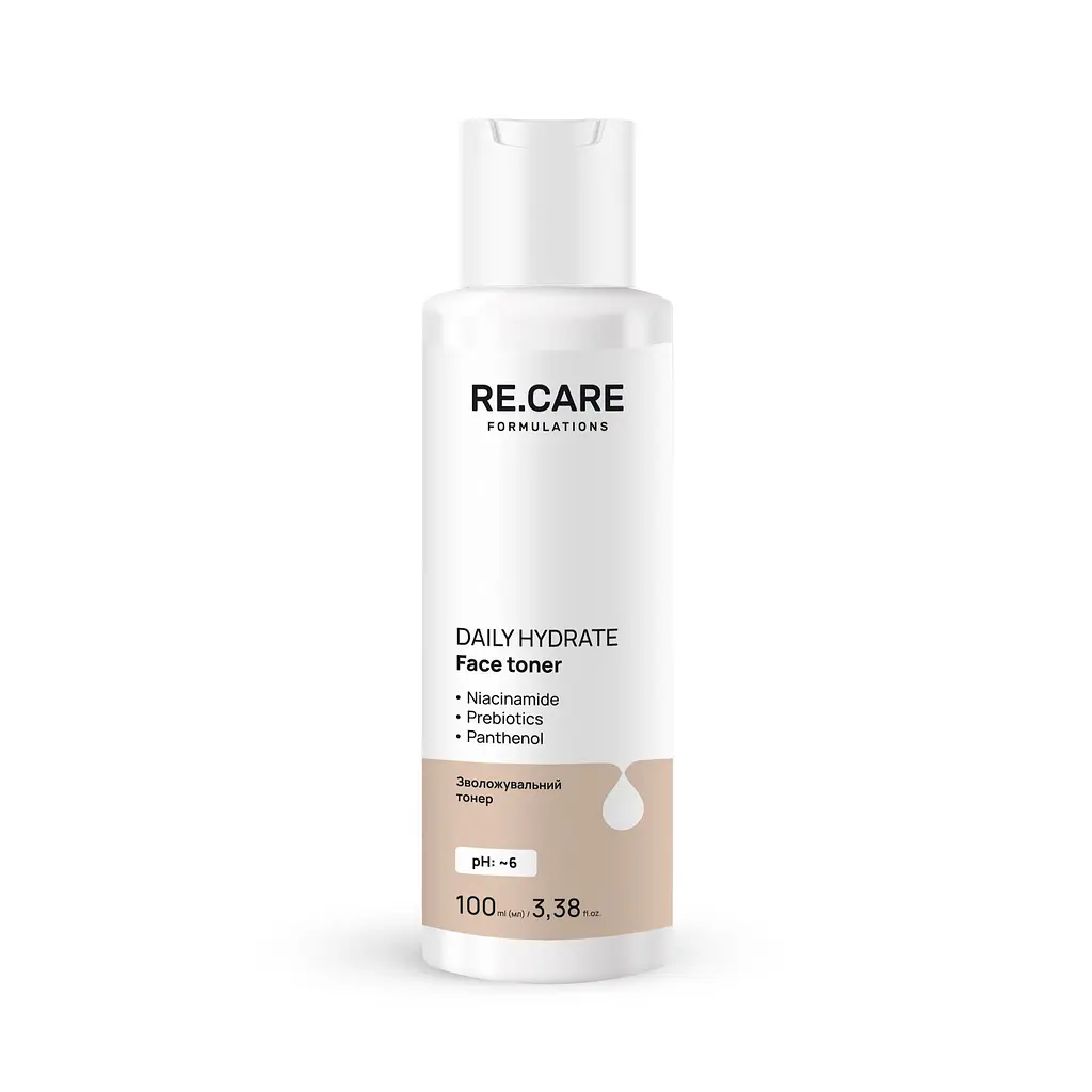 Зволожувальний тонер для обличчя Re.Care Daily Hydrate Face Toner, 100 мл