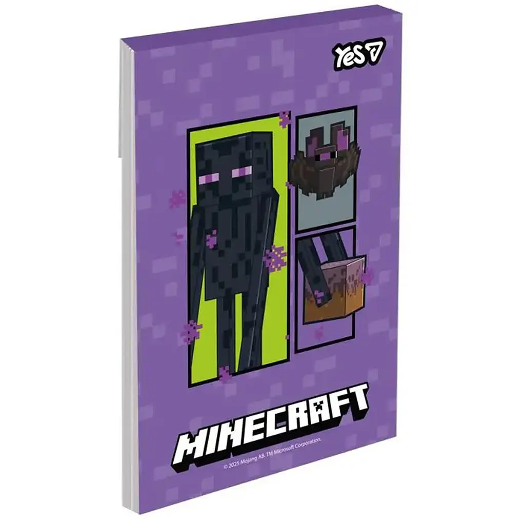 Блокнот Yes Minecraft А7 48 аркушів клітинка 1 шт. в асортименті (152567) - фото 2