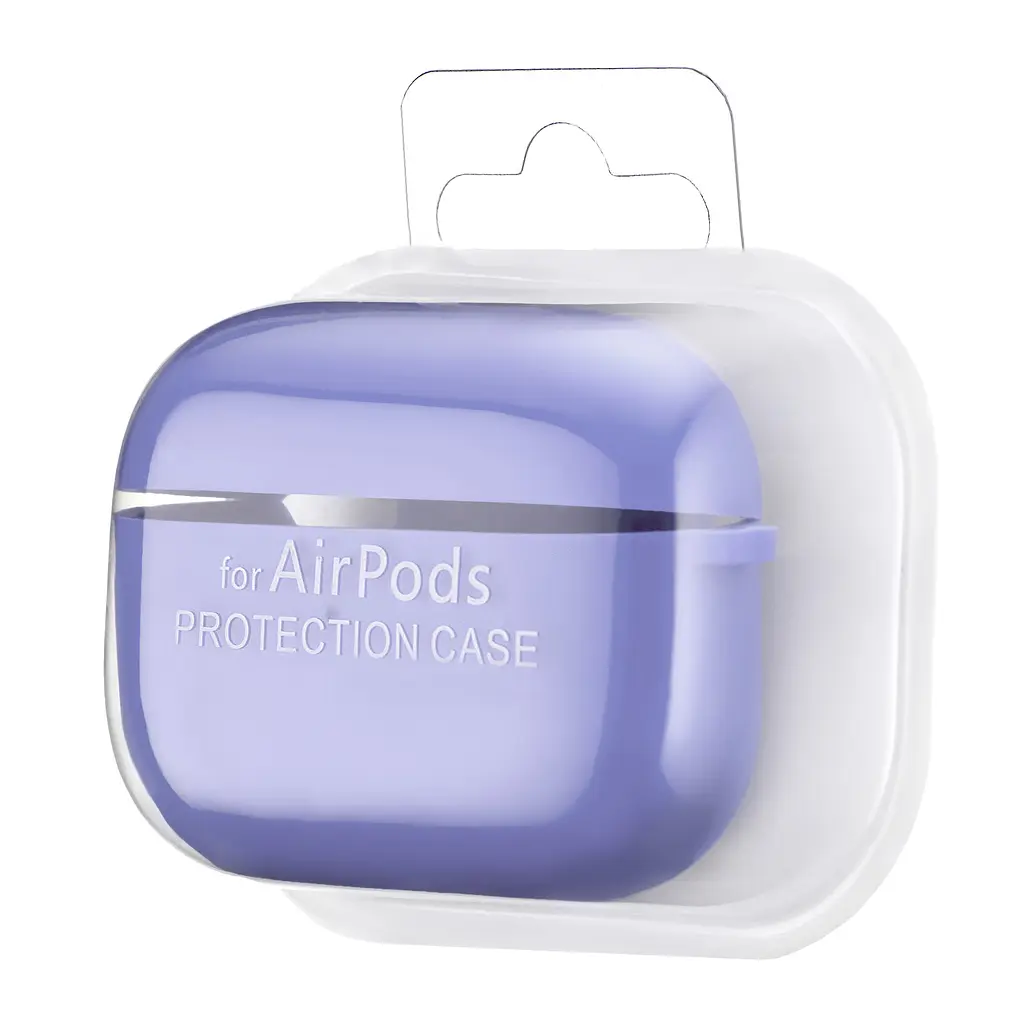 Чохол Silicone Case 2,5mm with microfiber for AirPods Pro Elegant Purple - фото 2