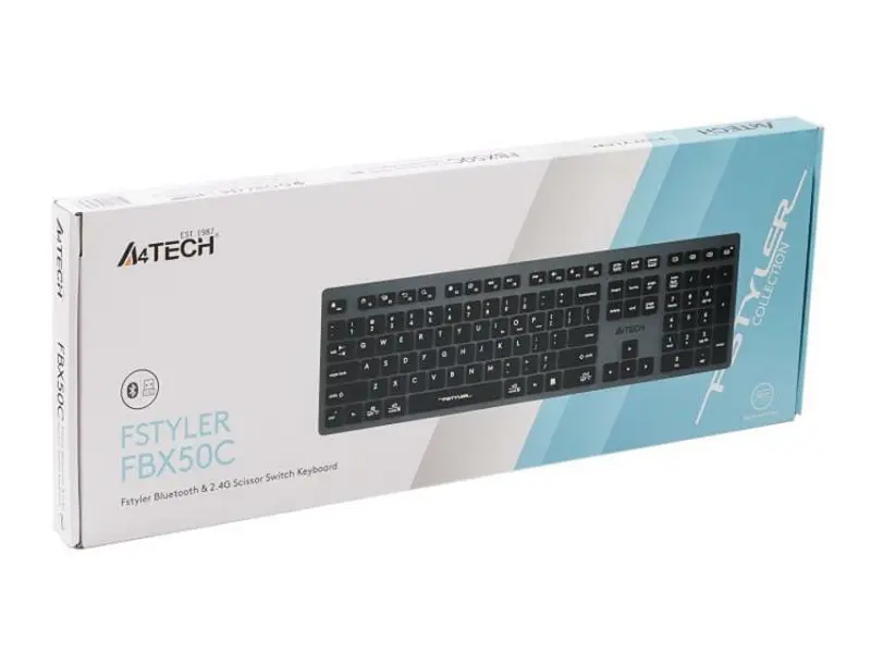 Клавіатура A4Tech Fstyler FBX50C Grey - фото 7
