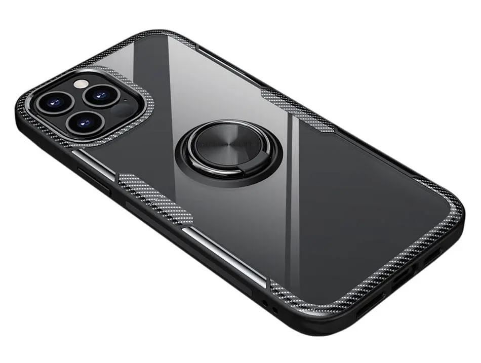 Чехол Primolux Ring Magnetic Stand для Apple iPhone 13 Pro Max Black - фото 3