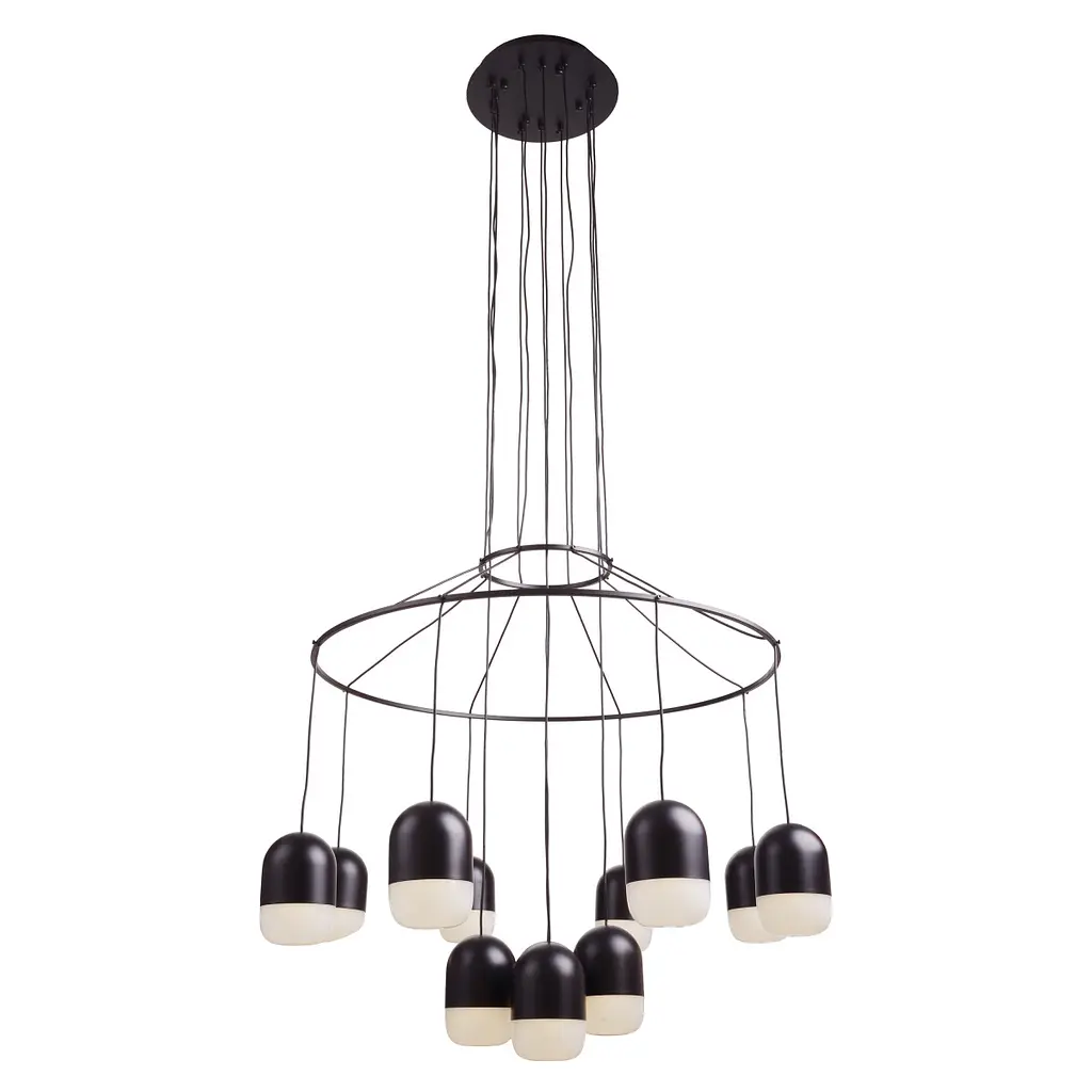 Люстра подвесная Brille в спальню LED 84W NW BK (BR-01 674S/12) - фото 8